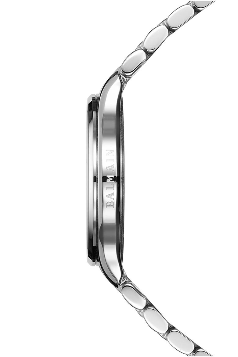 Beleganza Mother-of-Pearl & Diamond Bracelet Watch, 32mm, Alternate, color, STAINLESS STEEL
