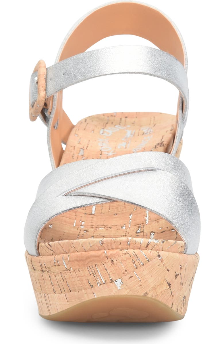 Kork-Ease<sup>®</sup> Ava 2.0 Platform Wedge Sandal, Alternate, color, Silver Metallic