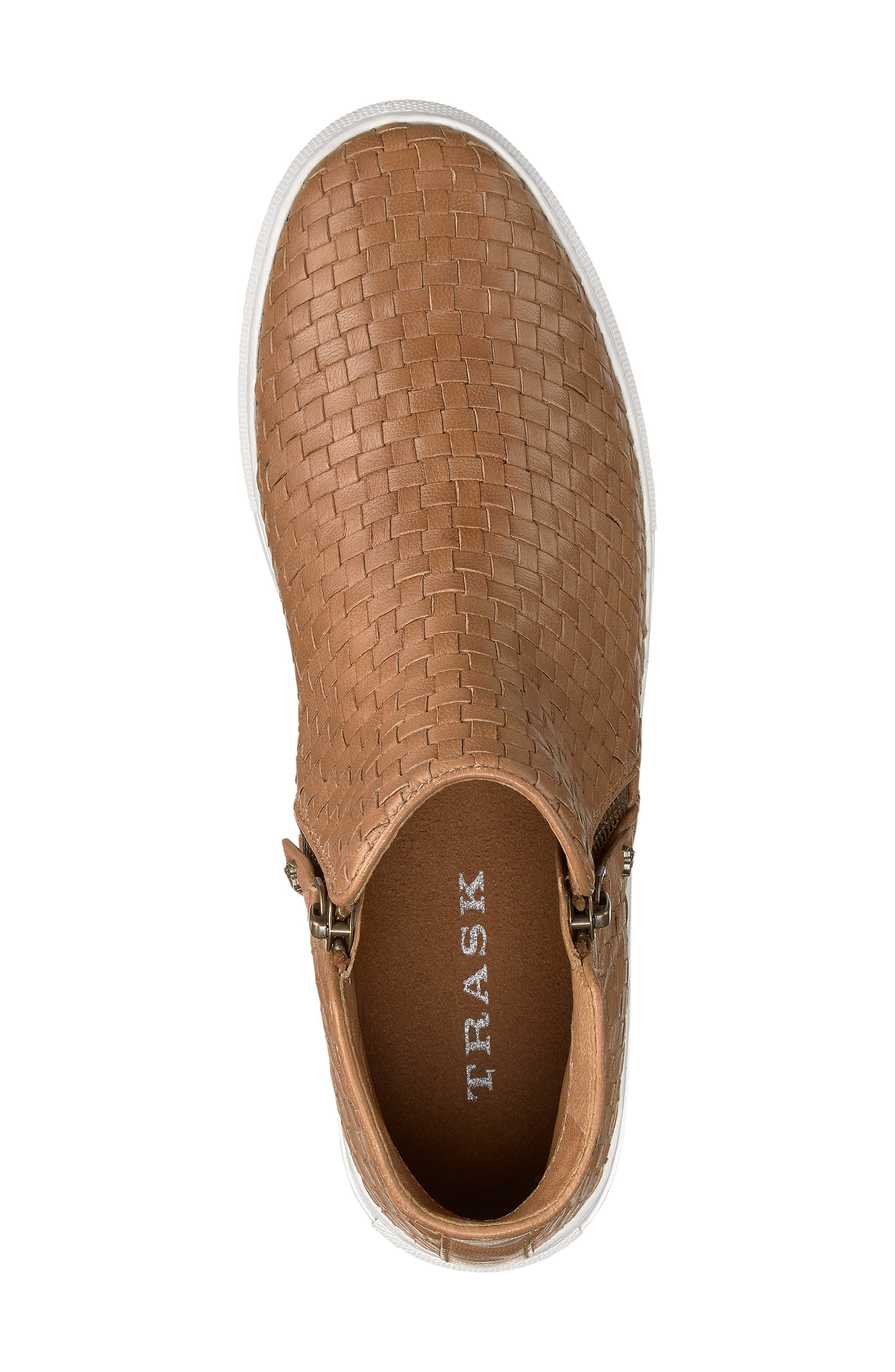 Trask Lora Woven Sneaker Bootie, Alternate, color, 