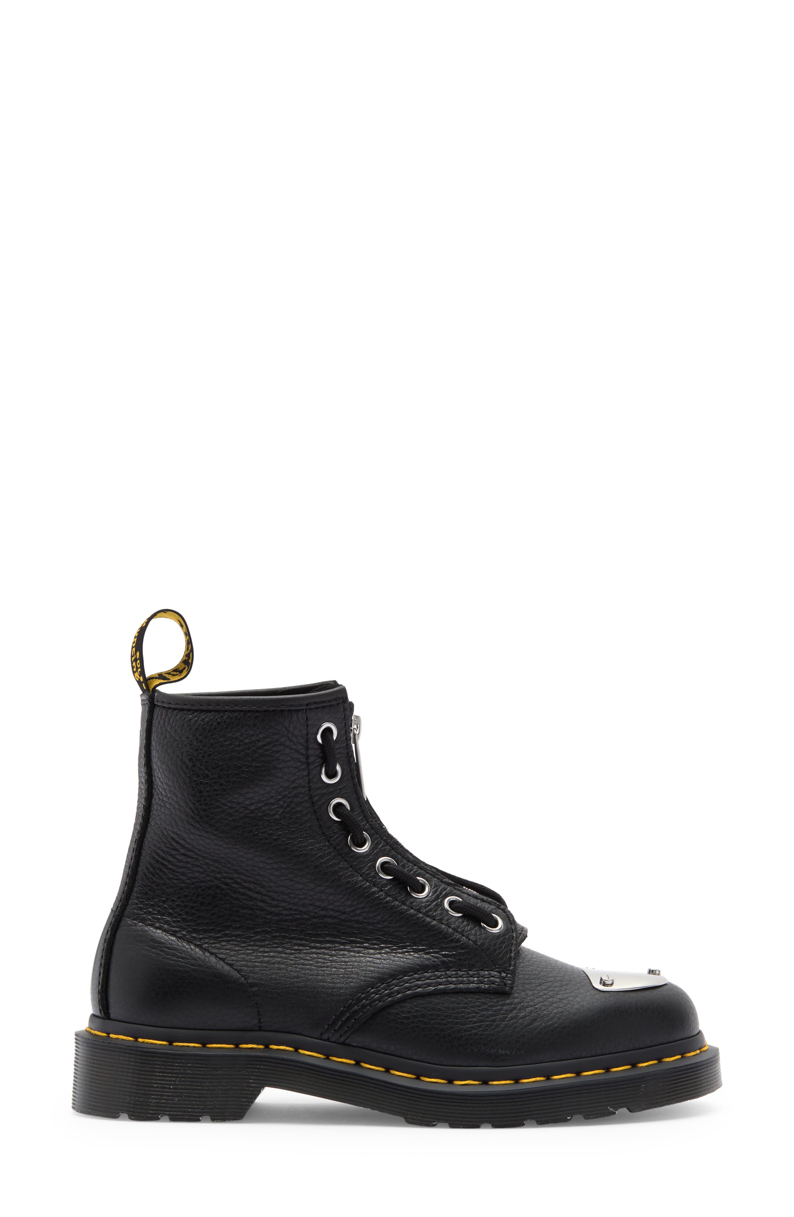 Dr. Martens 1460 Lunar Milled Leather Boot, Alternate, color, Black