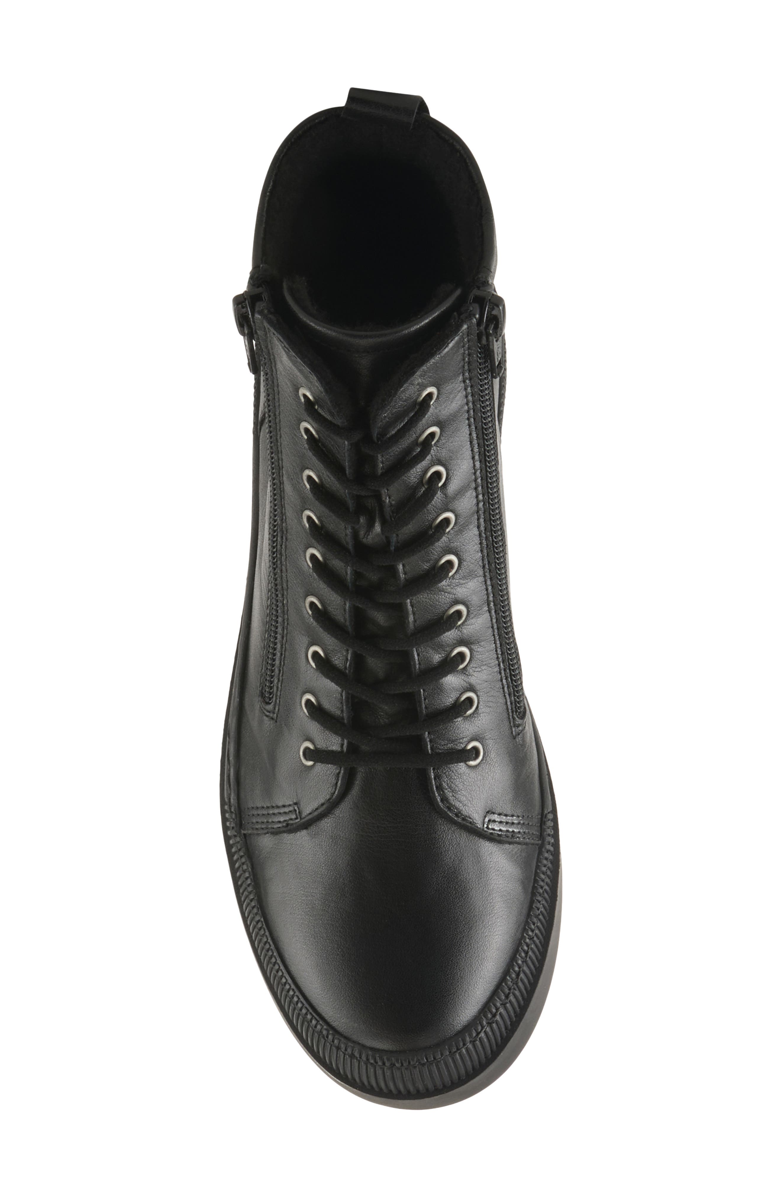 Spring Step Leather Combat Boot, Alternate, color, 