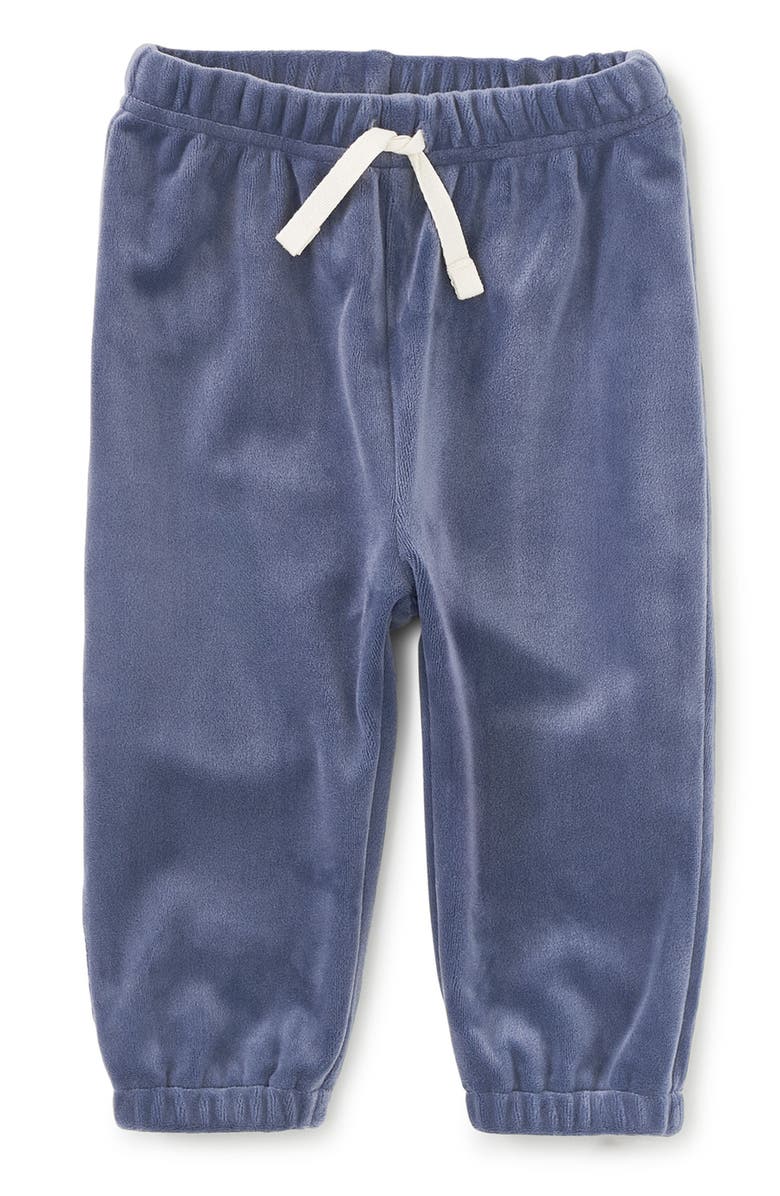 Tea Collection Easy Fit Velour Baby Joggers, Main, color, Naval Blue