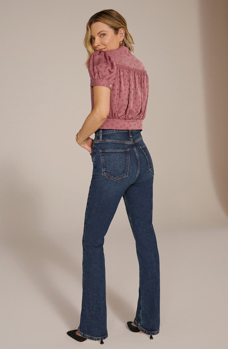 Favorite Daughter The Valentina Shortie Super High Waist Mini Bootcut Jeans, Alternate, color,