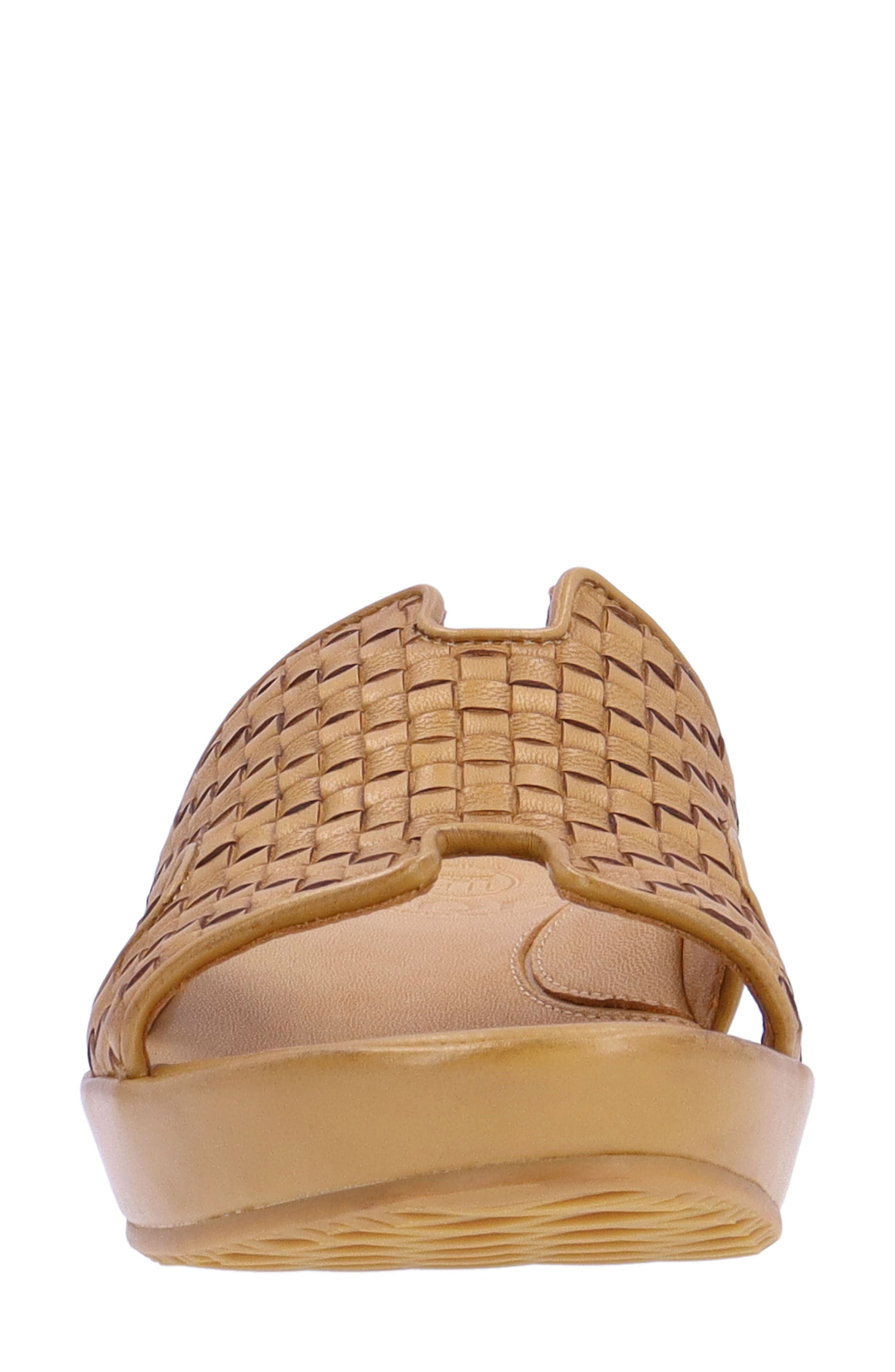 L'Amour des Pieds Cusaro Platform Wedge Slide Sandal, Alternate, color, Lioness