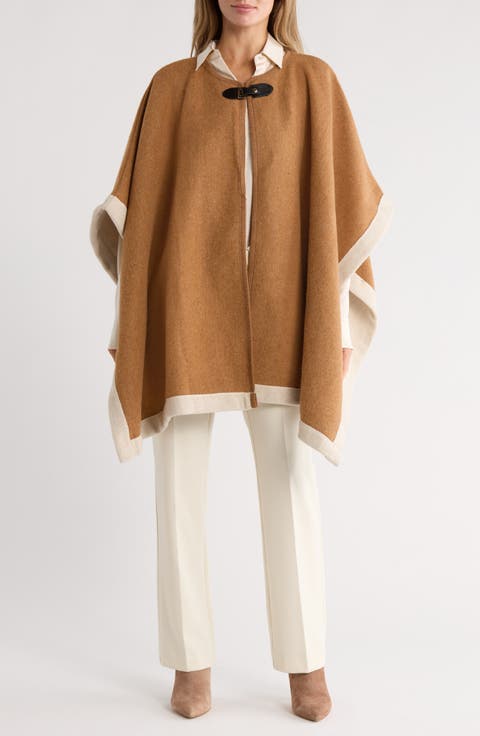 Two-Tone Buckled Ruana