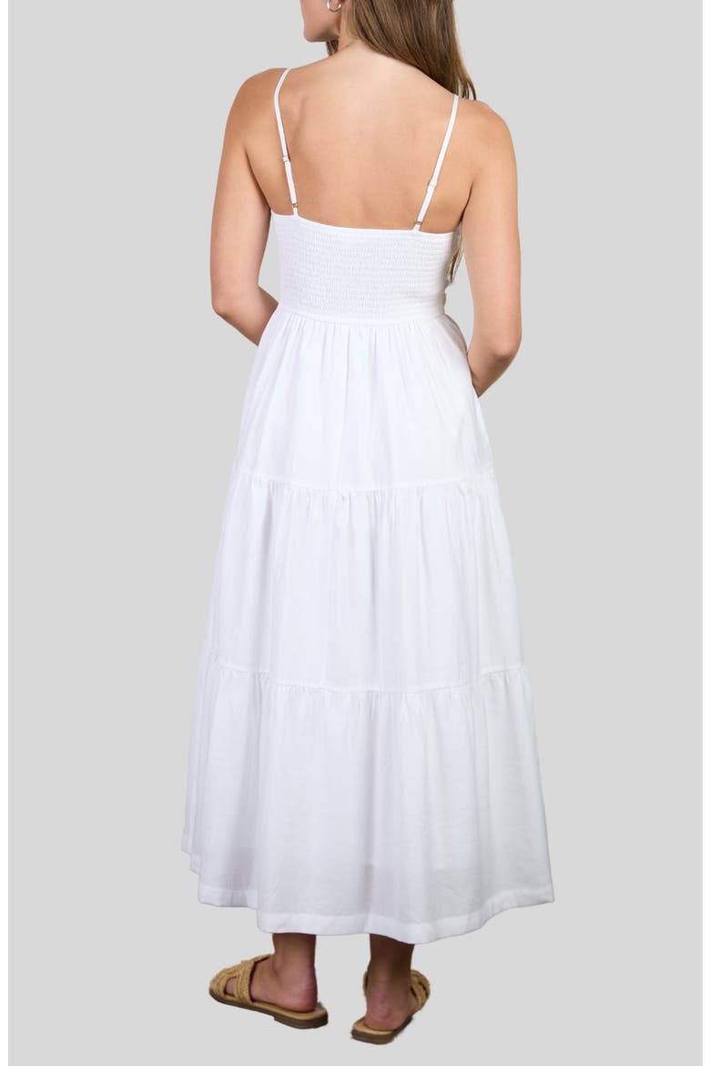 Tiered Maxi Sundress, Alternate, color, WHITE