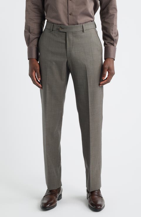 Crossbred Flat Front Wool Dress Pants