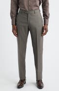 Berle Crossbred Flat Front Wool Dress Pants