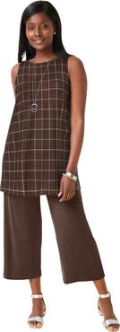 Jessica London Stretch Knit Tunic Tank