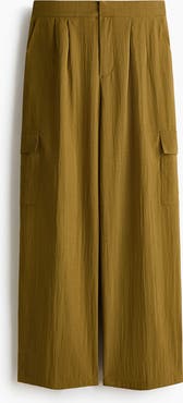 H&M Wide Cargo Trousers
