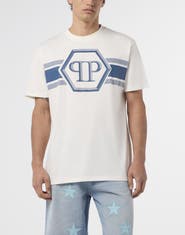 PHILIPP PLEIN Round Neck T-Shirt Hexagon Line Men