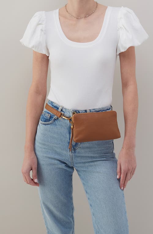 Hobo Slim Fern Leather Belt Bag In Warm Honey