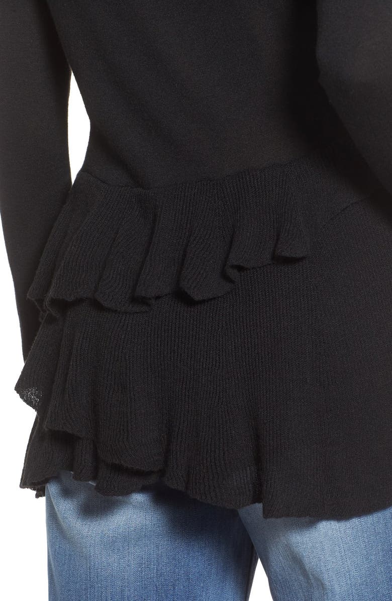Chelsea28 Ruffle Hem Sweater, Alternate, color, 