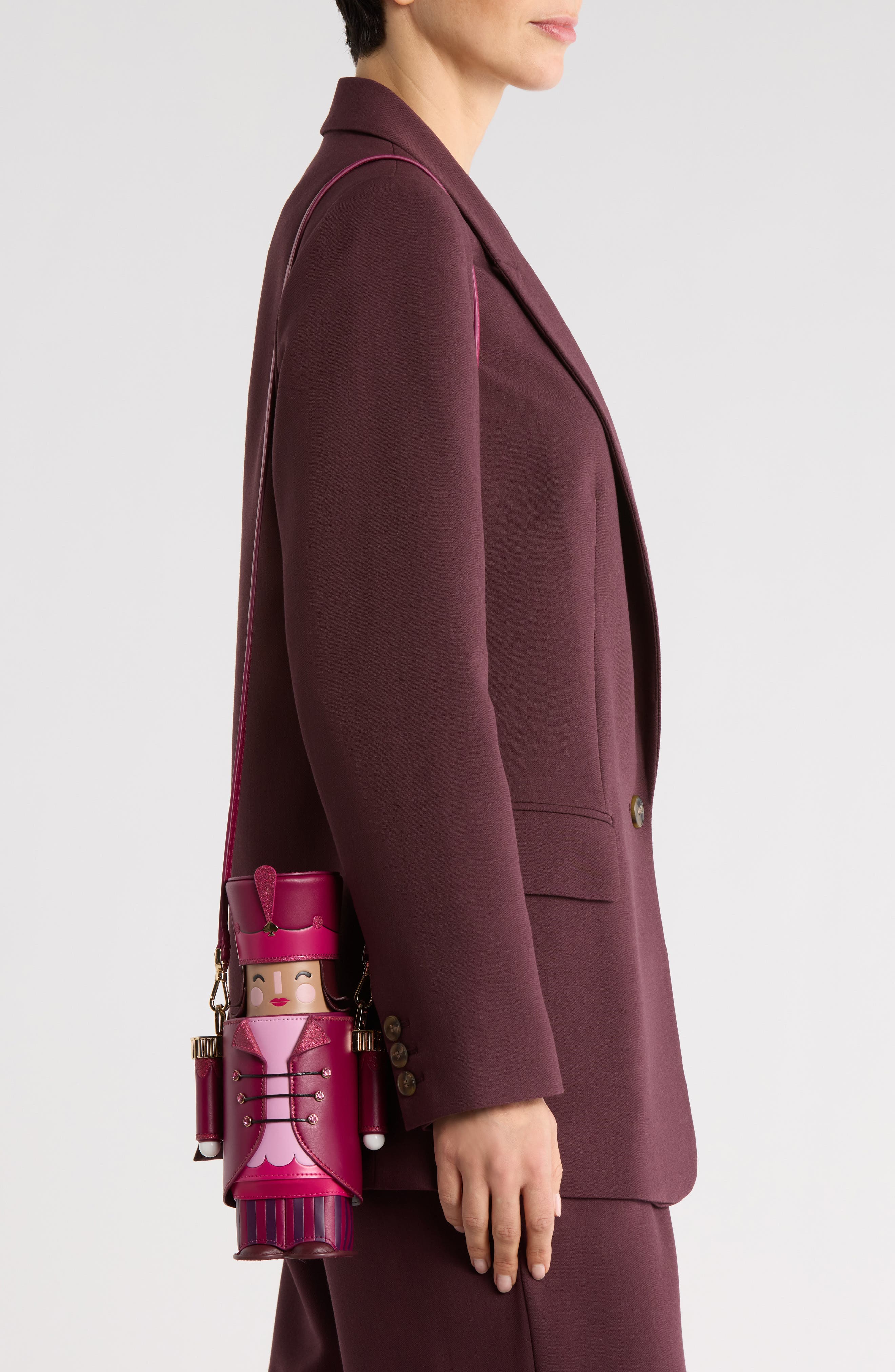 Kate Spade New York oh what fun 3D nutcracker crossbody bag, Alternate, color, 