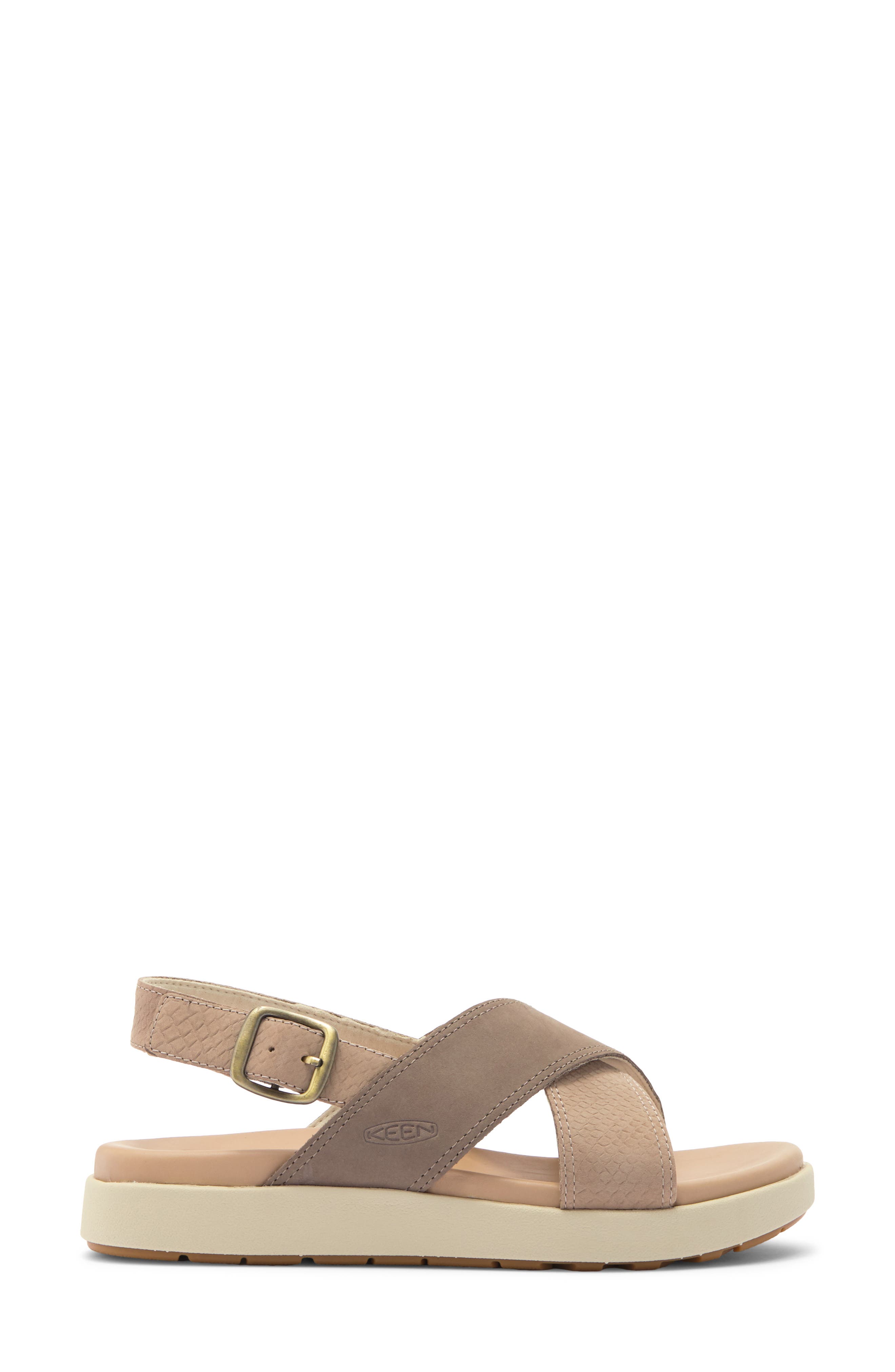 KEEN Elle Luxe Cross Strap Sandal, Alternate, color, Plaza Taupe/ Brindle