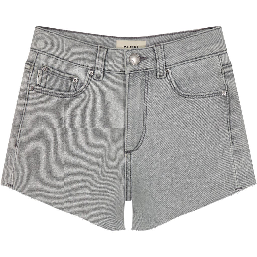 DL1961 DL1961 KIDS' LUCY RAW HEM HIGH WAIST DENIM SHORTS