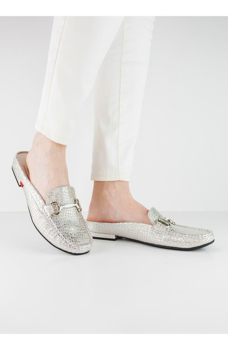 Marc Joseph New York Grand St. Reptile Embossed Loafer Mule, Alternate, color,