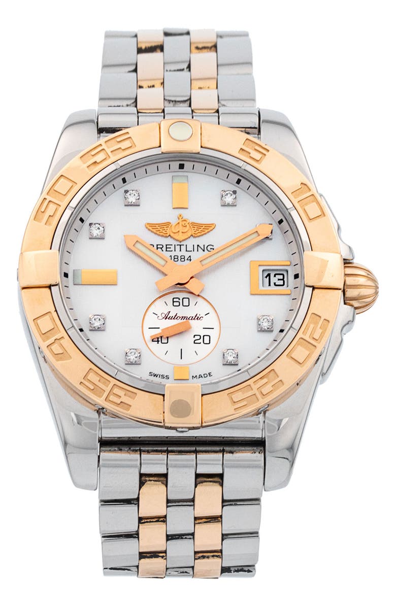 Watchfinder & Co. Breitling Preowned Galactic 36 Automatic Bracelet Watch, 36mm, Main, color,