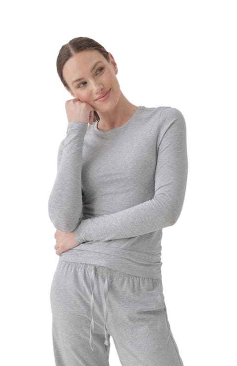 Organic Cotton Cool Stretch Fitted Long Sleeve Tee