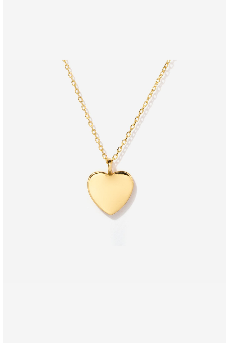 Lev Heart Charm Necklace, Main, color, Gold
