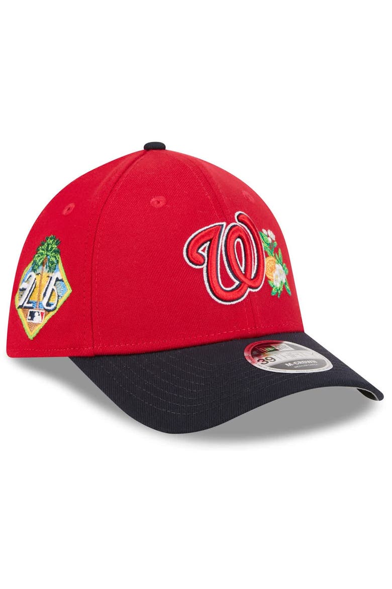 Men's New Era  Red/Navy Washington Nationals 2026 Spring Training M-Crown 39THIRTY Flex Hat, Main, color, Red