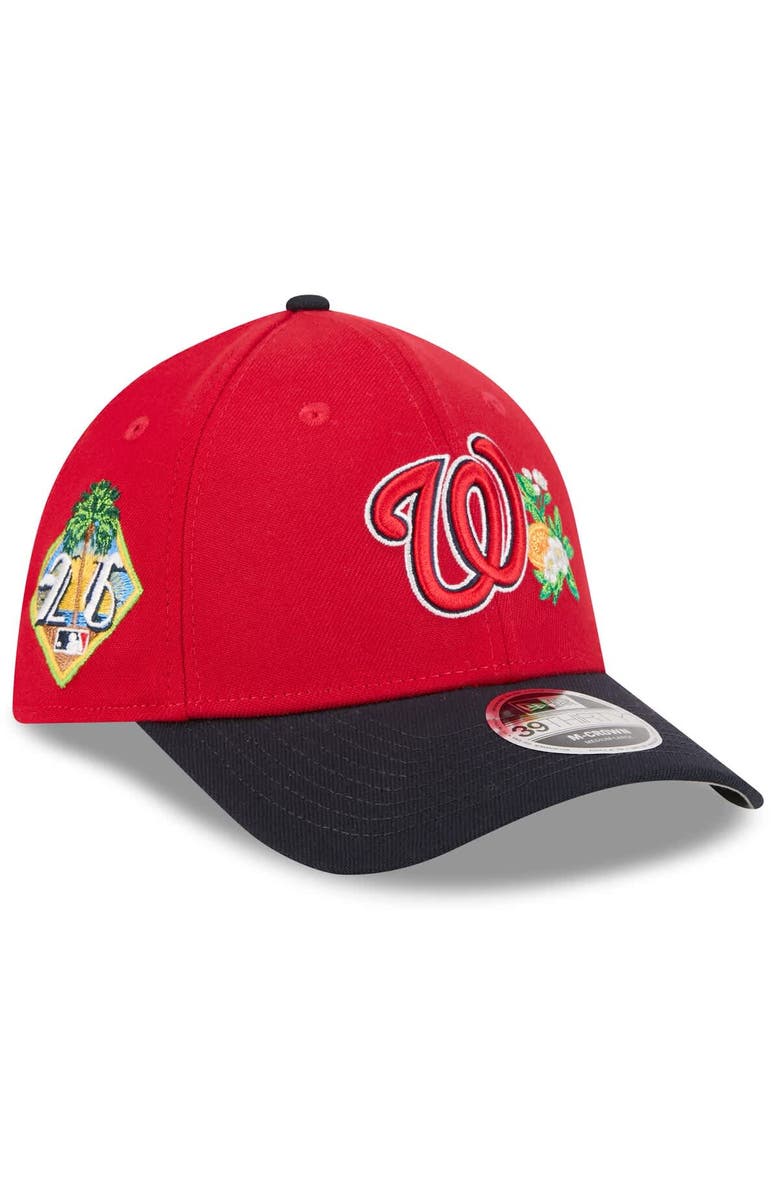 New Era Men's New Era  Red/Navy Washington Nationals 2026 Spring Training M-Crown 39THIRTY Flex Hat, Main, color, Red
