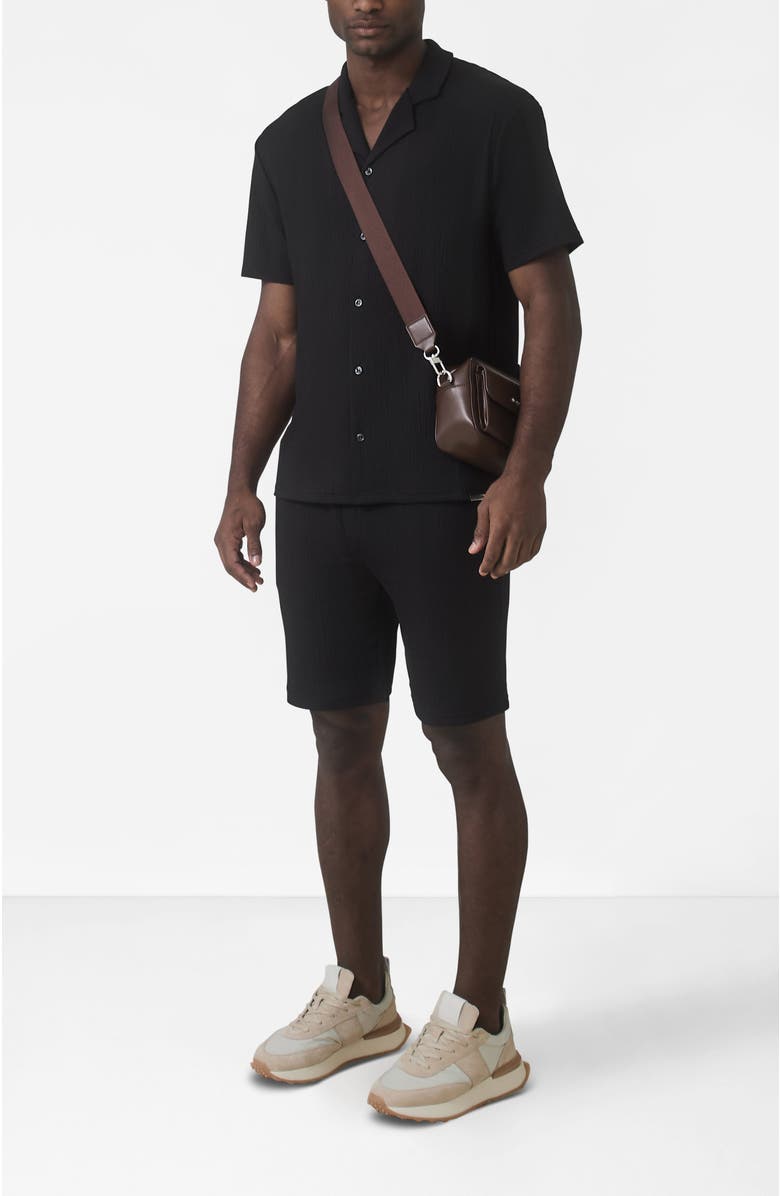 MAUVAIS Eivissa Relaxed Fit Shirt, Alternate, color, Black