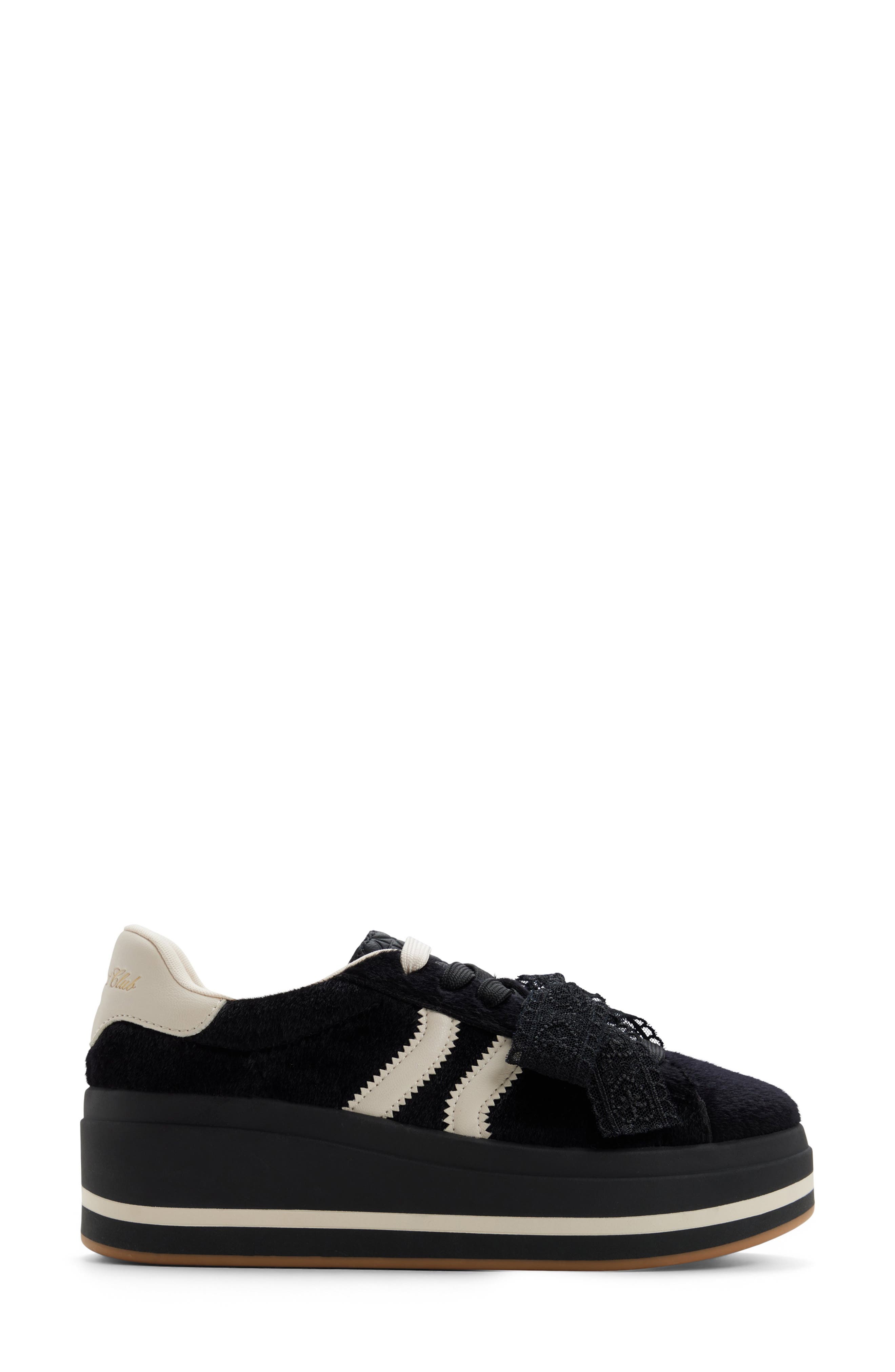 ALDO Paotlan Platform Sneaker, Alternate, color, Black/ White
