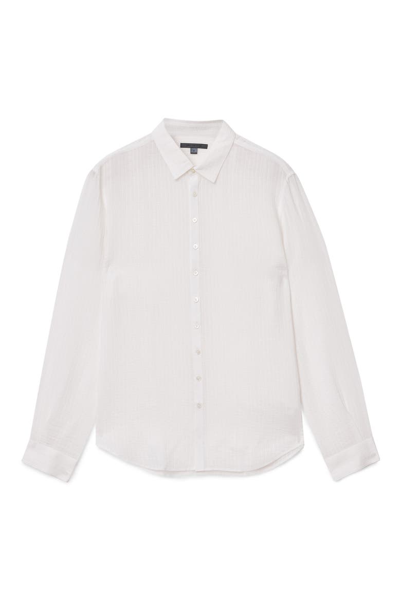 Bucks Button-Up Shirt, Alternate, color, CHALK