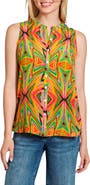 APNY Sleeveless Button-Up Shirt