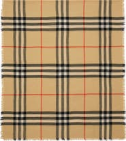 Burberry Check Wool Scarf