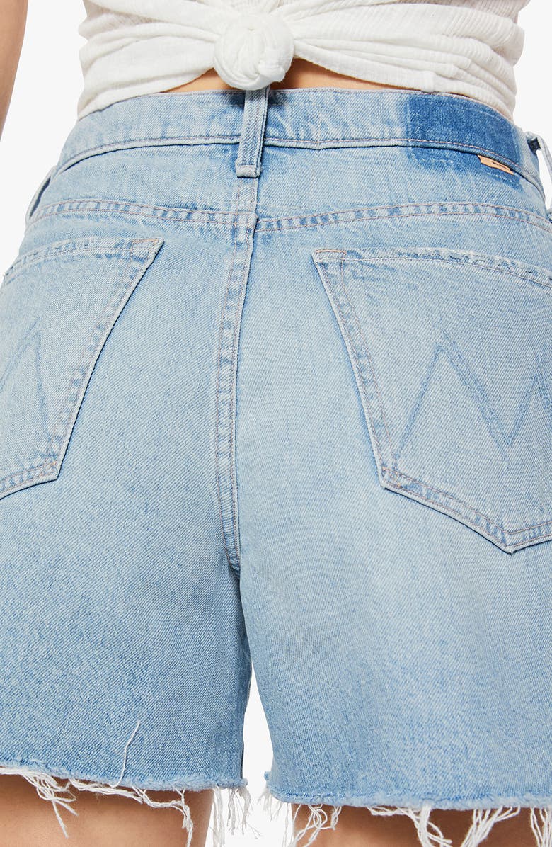 MOTHER The Extra Mile Cutoff Denim Shorts, Alternate, color, Head Rush