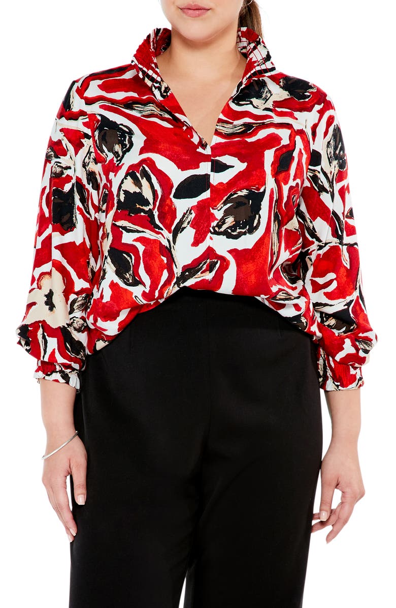 NIC+ZOE Petal Pop Floral Blouse, Main, color,