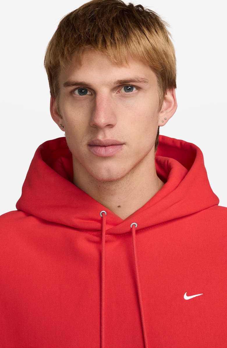 Nike Fleece Hoodie, Alternate, color, 696 Lt Crimson/Lt Crimson/White