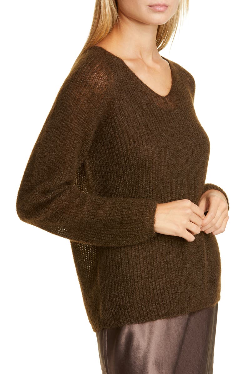 Max Mara Leisure Mohair & Wool Blend V-Neck Sweater, Alternate, color, 