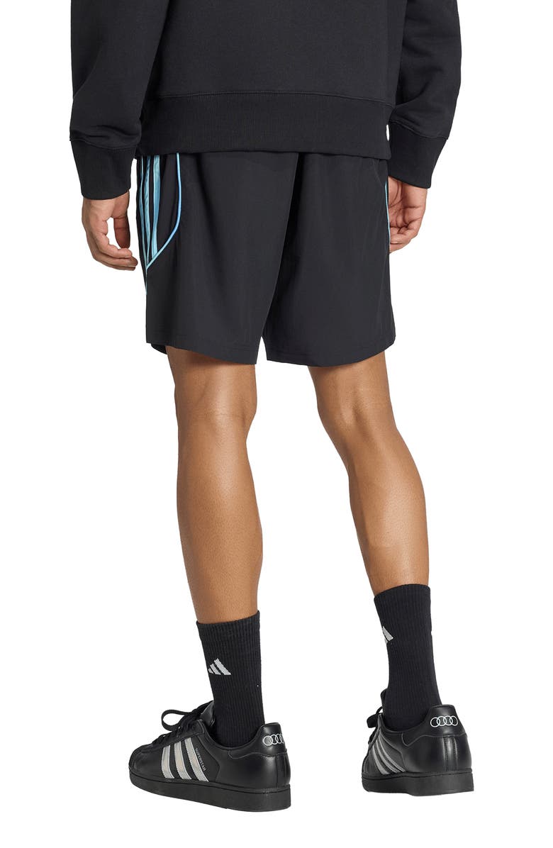 adidas Audi Revolut F1<sup>®</sup> Team Teamgeist Drawstring Shorts, Alternate, color, Black/ Multicolor