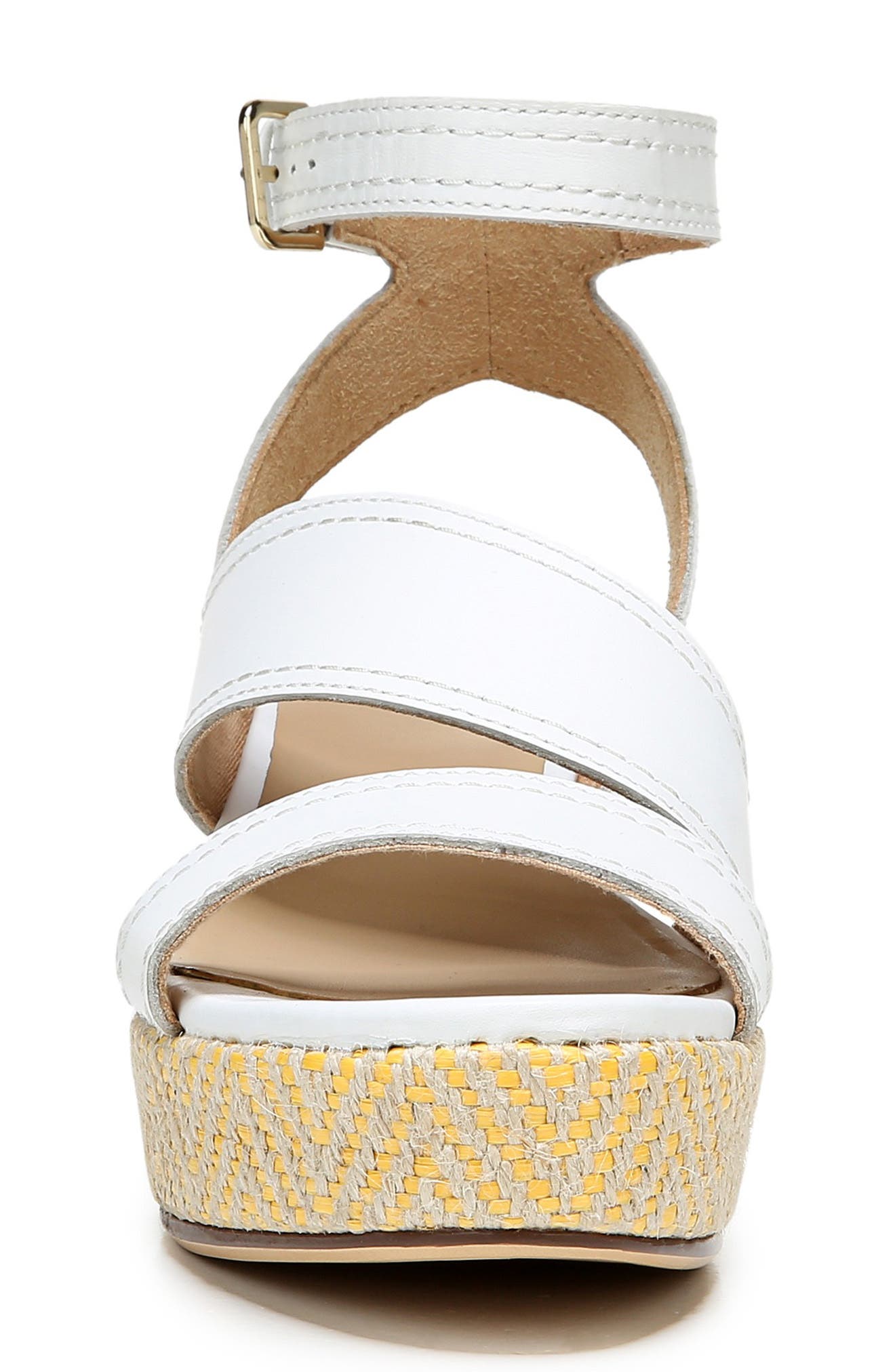 Ursa Strappy Espadrille Sandal, Alternate, color, WHITE LEATHER