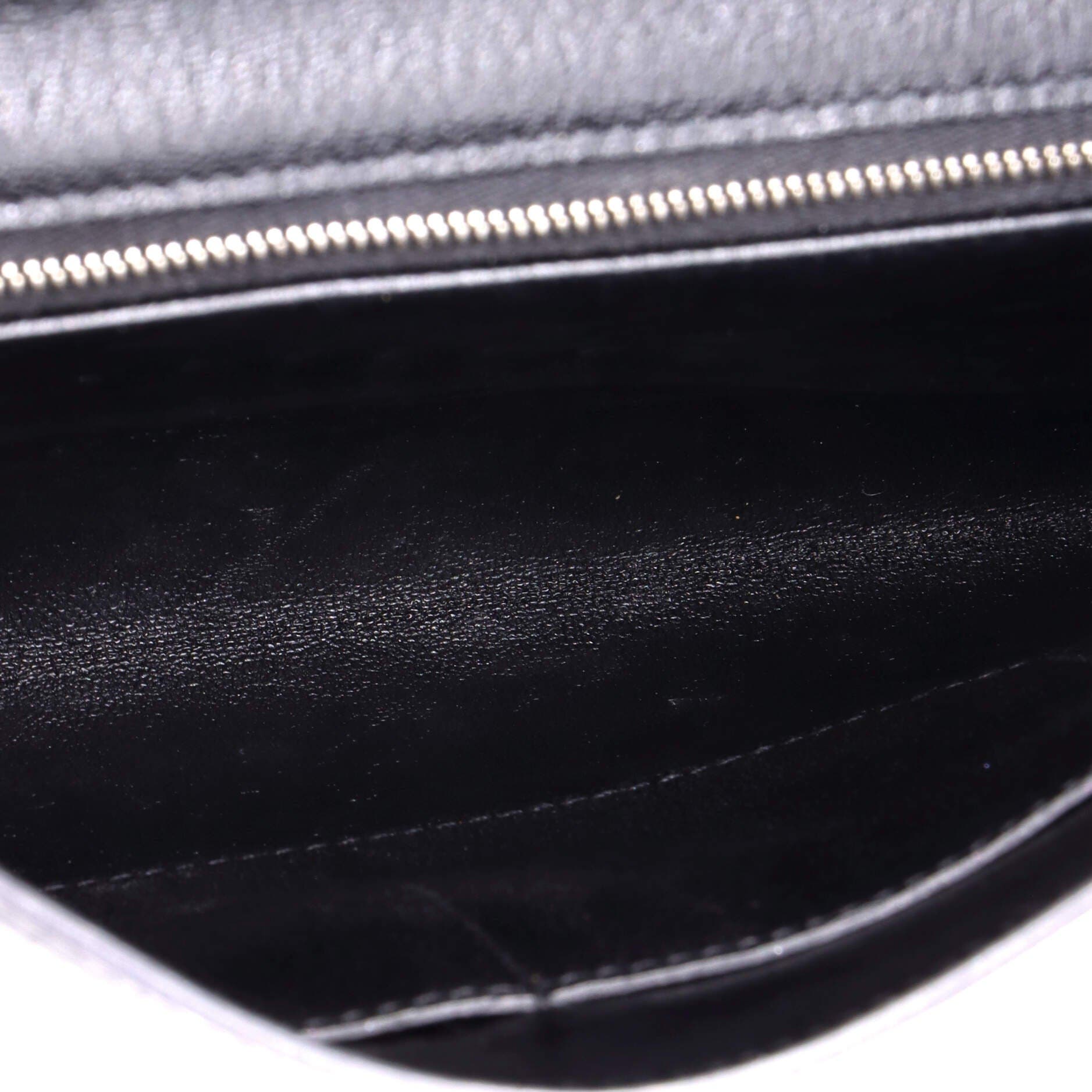 Pre-Owned Hermes Cinhetic To Go Wallet Chevre Chamkila, Alternate, color, Noir