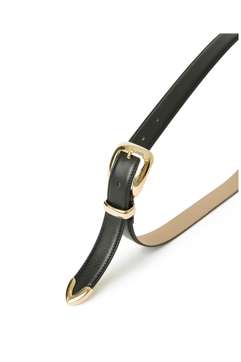 Duke Leather Belt, Alternate, color, BLACK GOLD