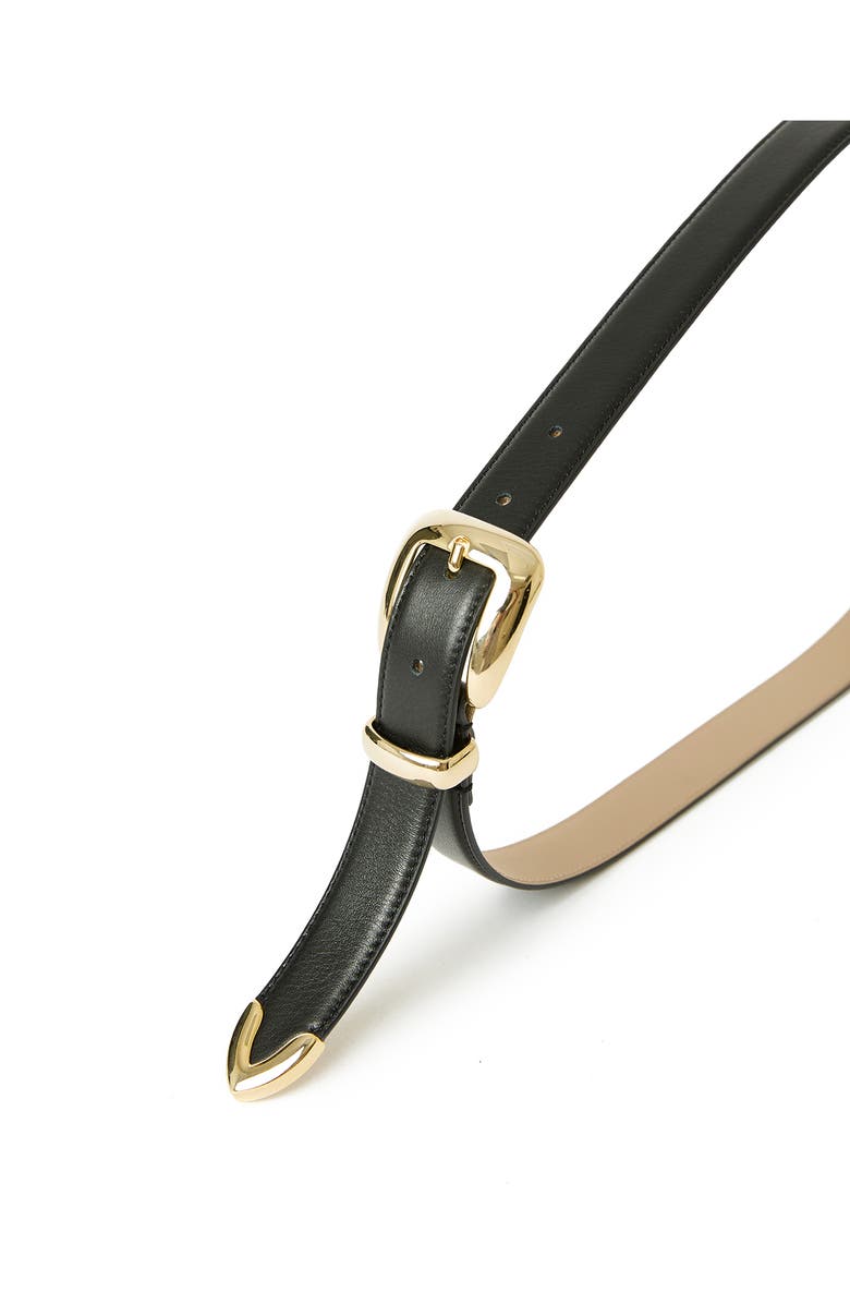 B-Low the Belt Duke Leather Belt, Alternate, color, Black Gold