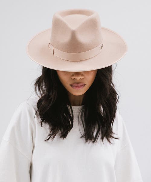 Gigi Pip Monroe Rancher Wool Fedora Hat In Nude
