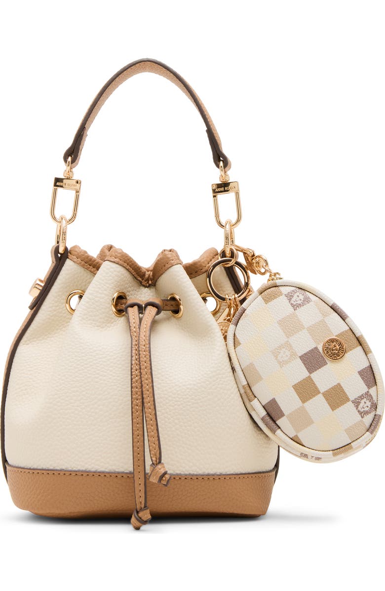 Anne Klein Small Bucket Bag with Pouch, Main, color,