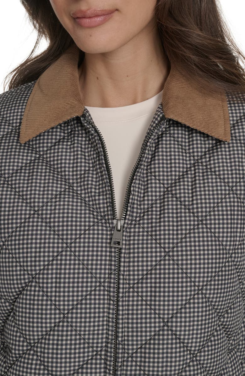 Levi's<sup>®</sup> Diamond Quilted Jacket, Alternate, color, Black/ White Gingham