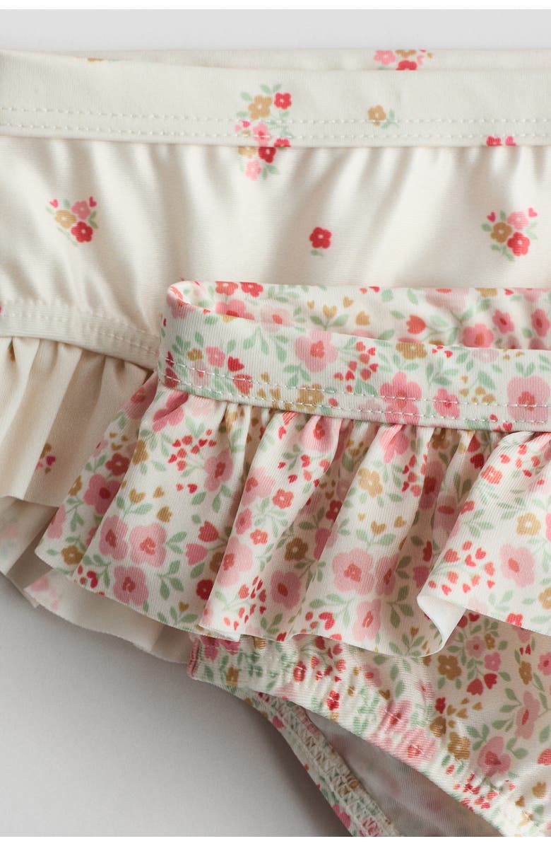 H&M 2-pack Flounce-trimmed Swim Pants, Alternate, color, 