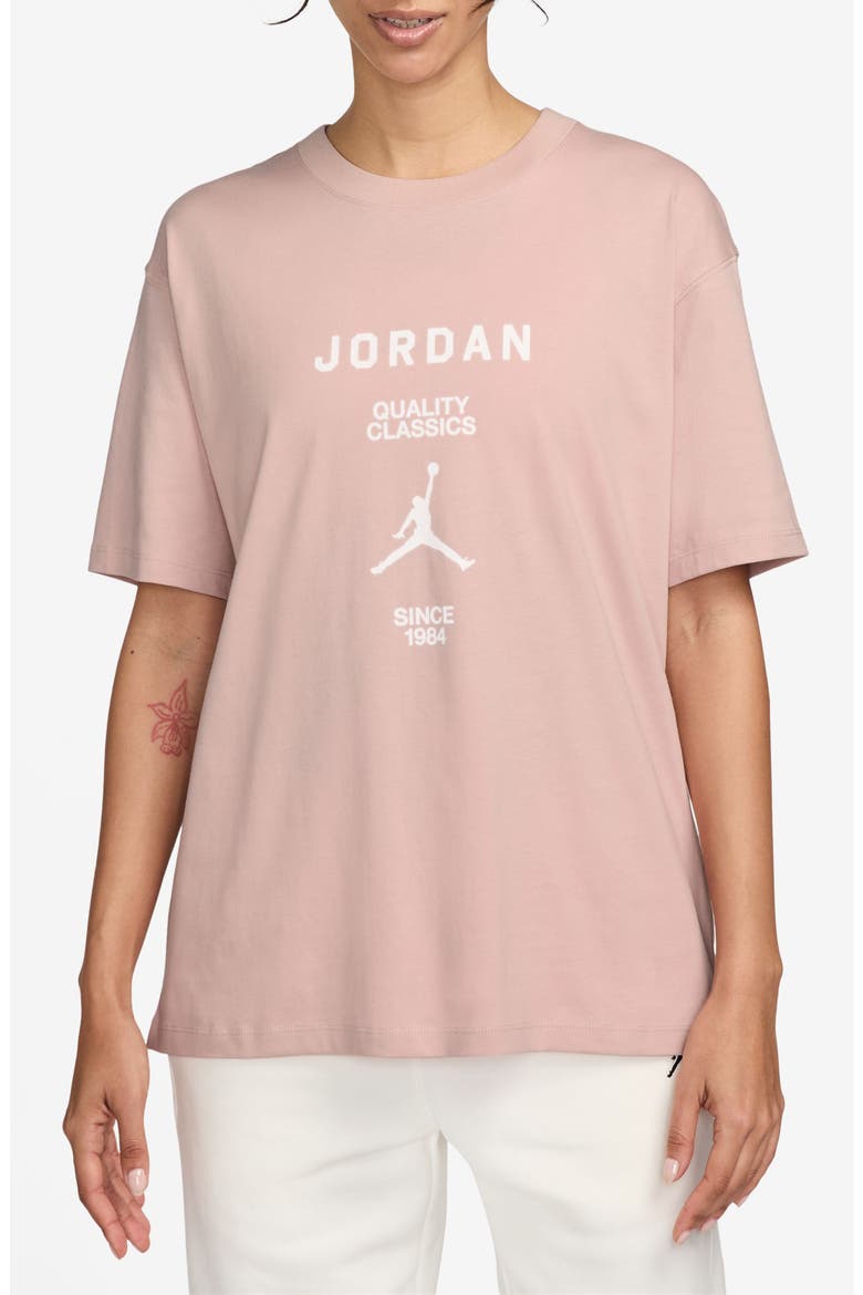 Quality Classics Graphic T-Shirt, Main, color, PINK OXFORD/ WHITE