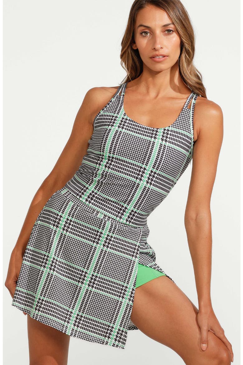 Houndstooth High Waist Tennis Skort, Alternate, color, HOUNDSTOOTH CHECK