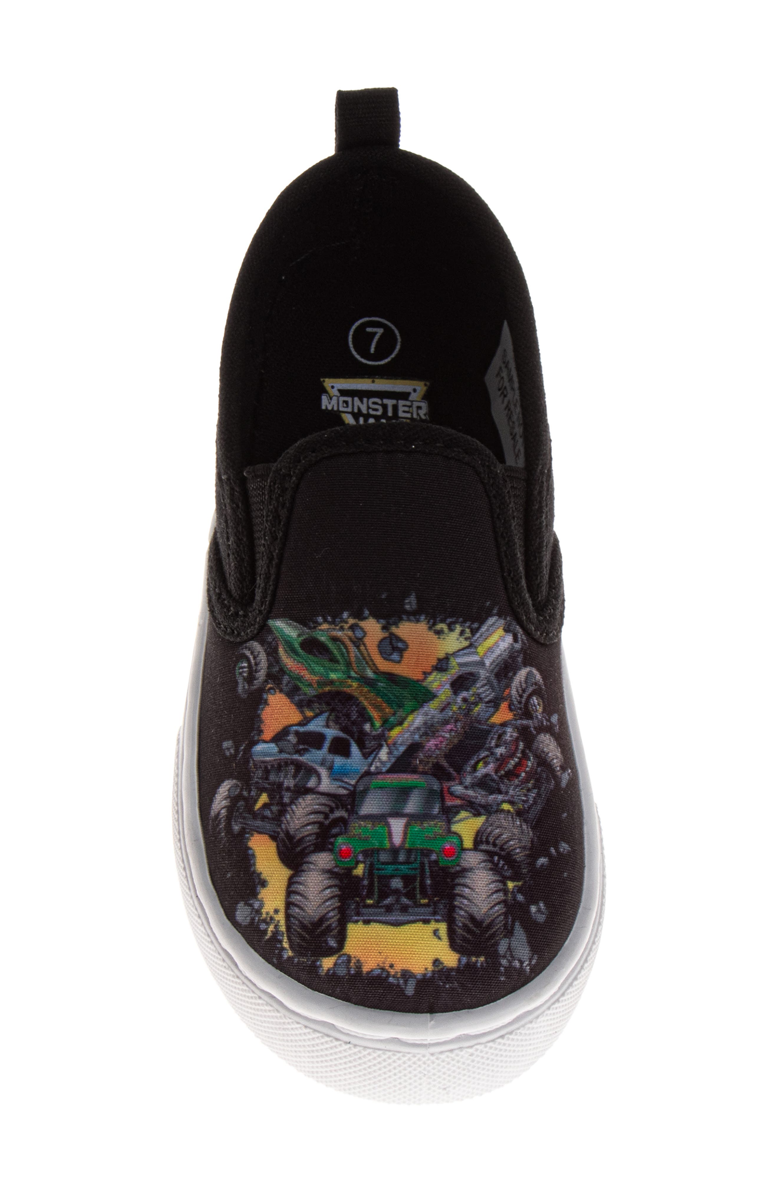 JOSMO Kids' Monster Jam Monster Truck Slip-On Sneaker, Alternate, color, 