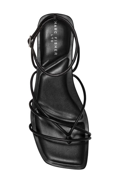Marc Fisher Mayte Ankle Strap Sandal In Black