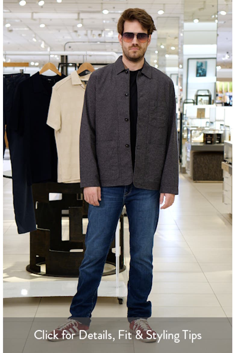 Linen & Cotton Chambray Chore Jacket video