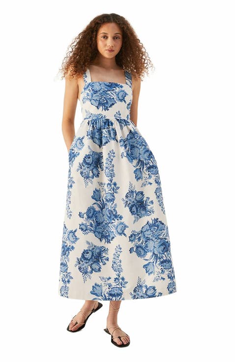Rosarium Fleur Midi Dress